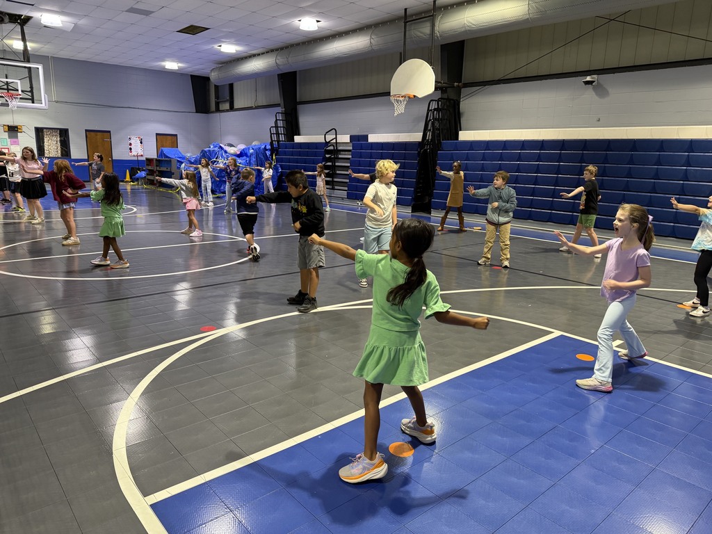 students doing martial arts in PE at Mt. Olive