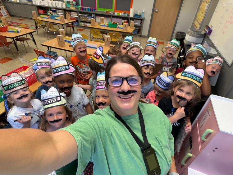 Mrs. Carroll and her class of detectives