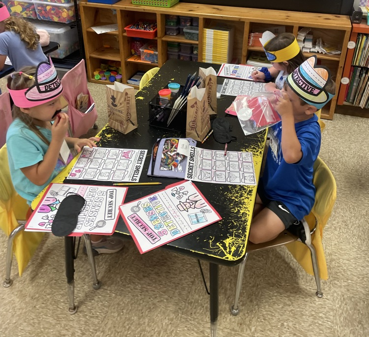 students using their sense of smell