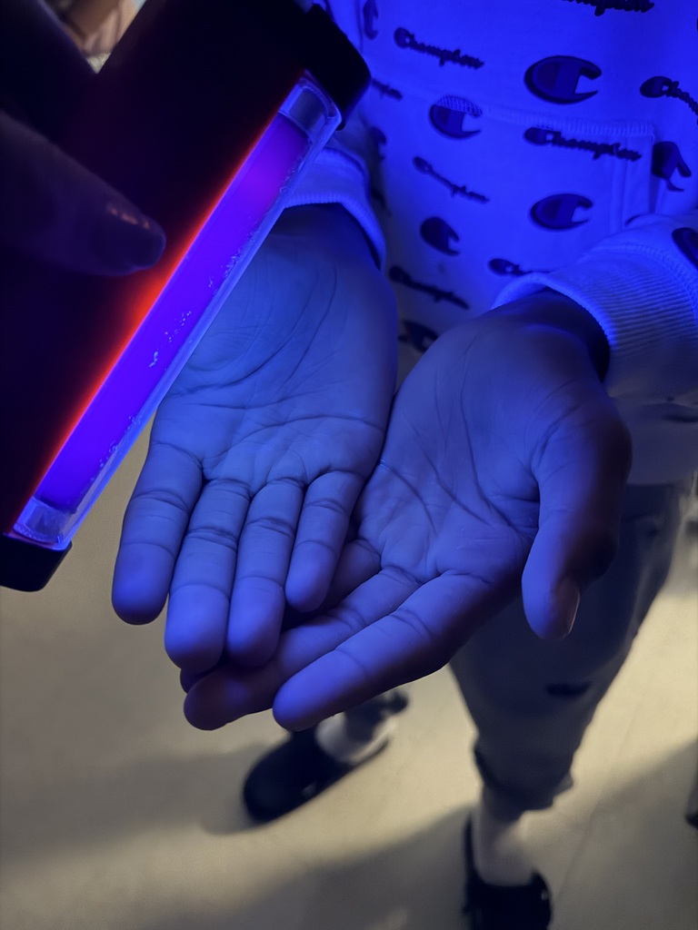 Pair of hands after handwashing without germs.