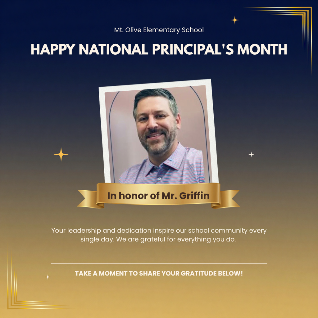 Happy National Principals Month in honor of Mr. Griffin