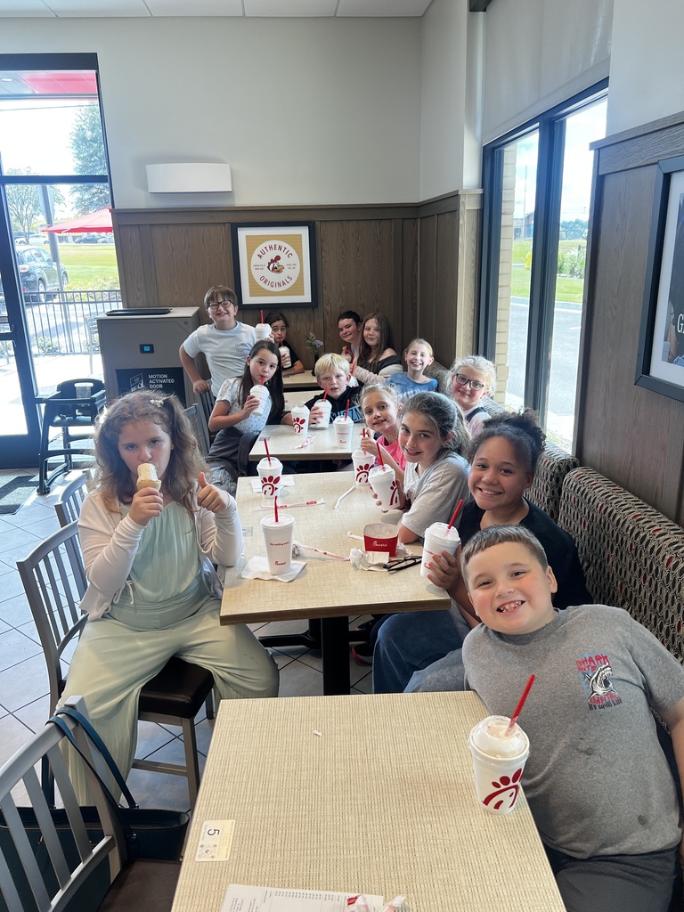 Students eating in Chick-Fil-A