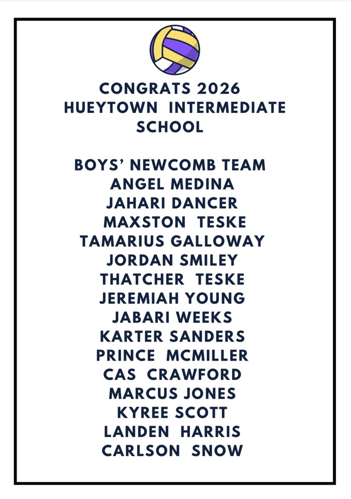 2026-2027 Boys' Newcomb Team