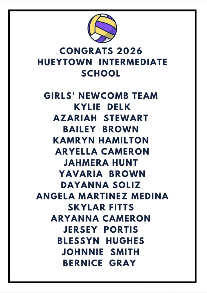 2026-2027 Girls' Newcomb Team