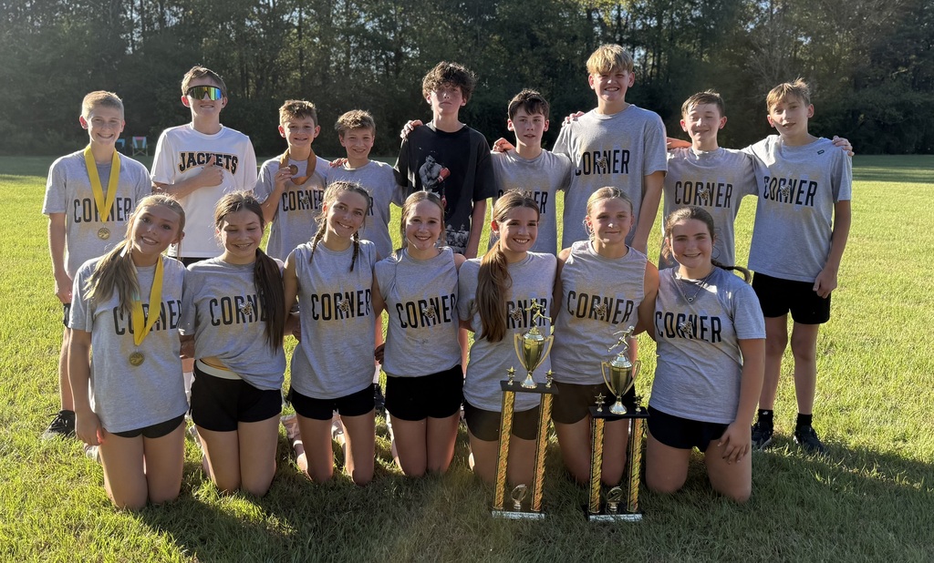 Cross country team outside