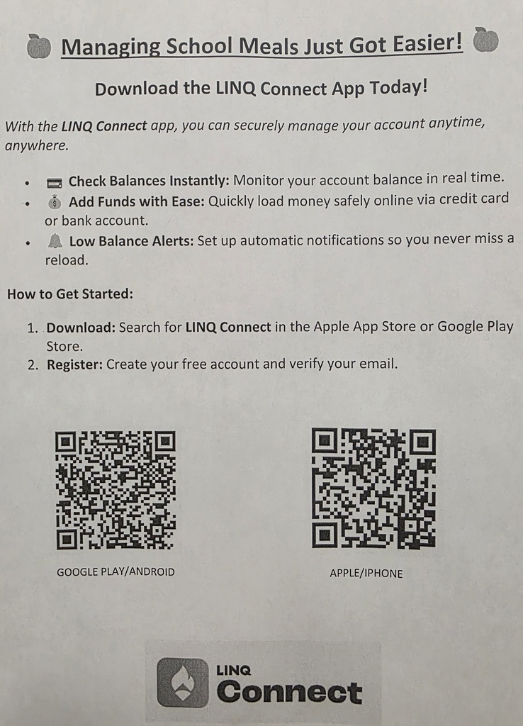 instructions on how to put money in your student's account