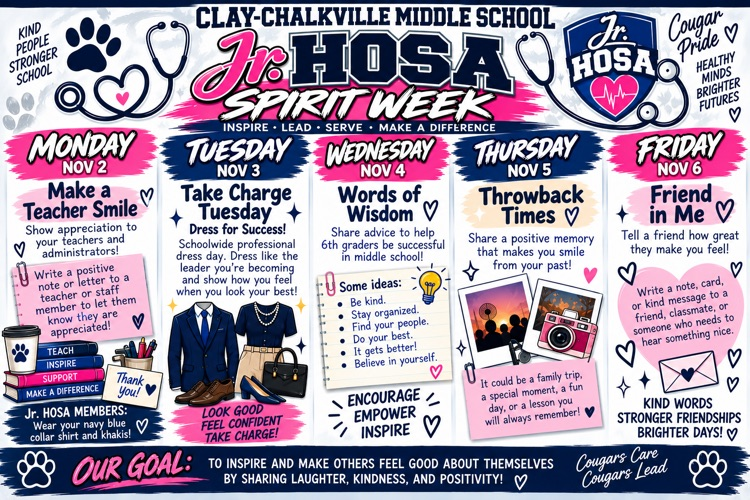 Colorful image of JR HOSA Week