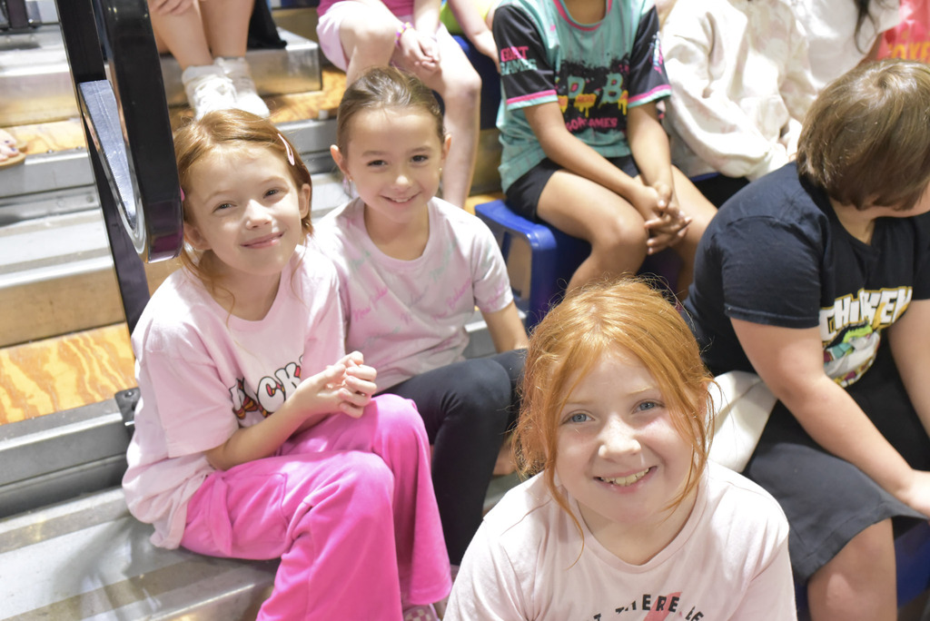 Students enjoying the pep rally