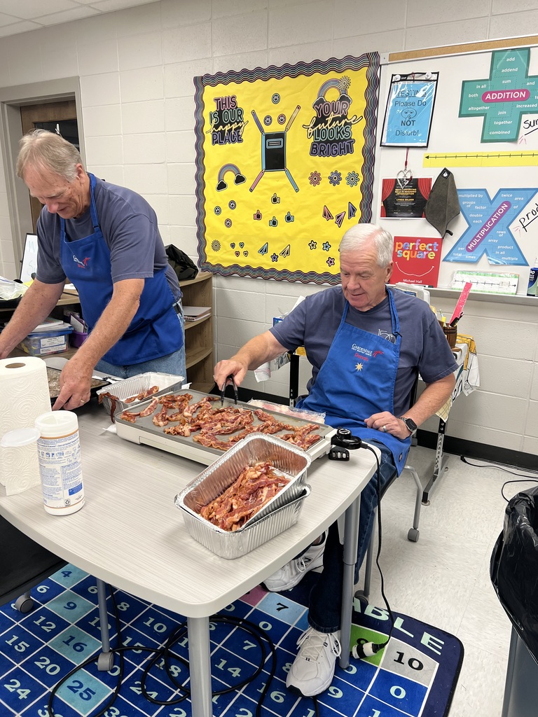 Men cooking breakfast