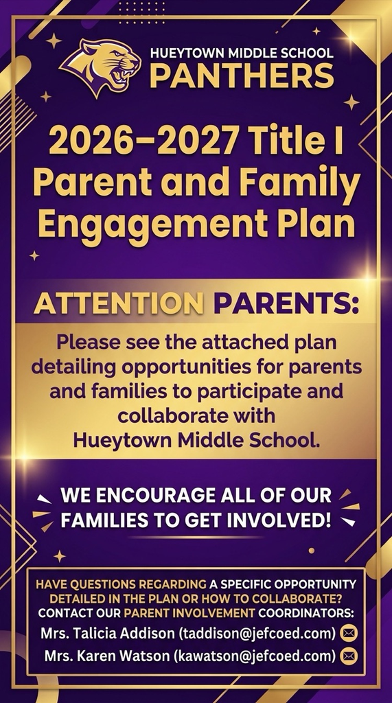 HMS 2026–27 Title I Parent and Family Engagement Plan. Families are encouraged to review the plan and participate.
