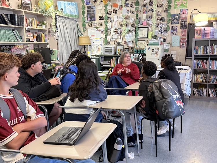 Students working on an assignment