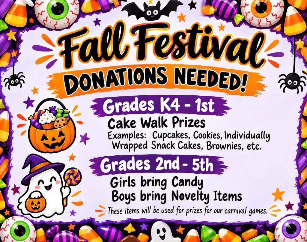 Donations needed fall festival