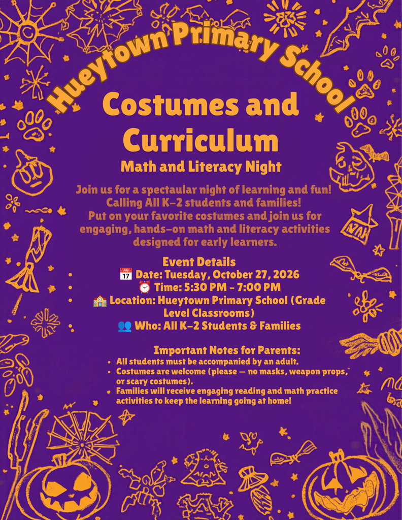 Costumes and curriculum flyer