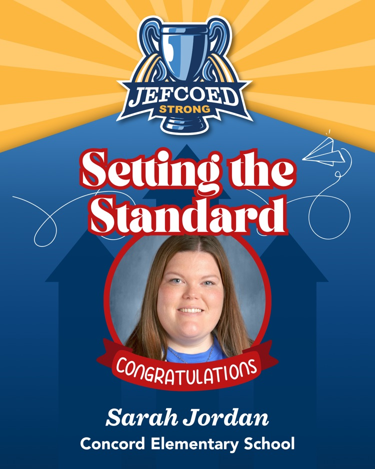 picture of Mrs. Jordan on a sting award template.