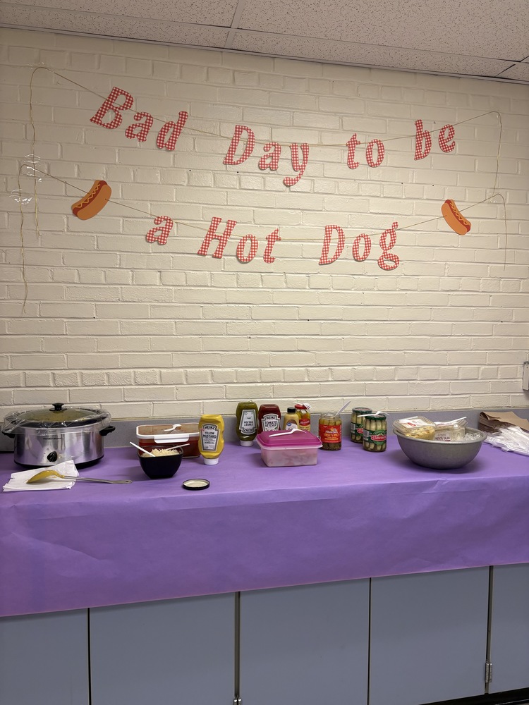 "Bad Day to be  a Hot Dog" banner 
