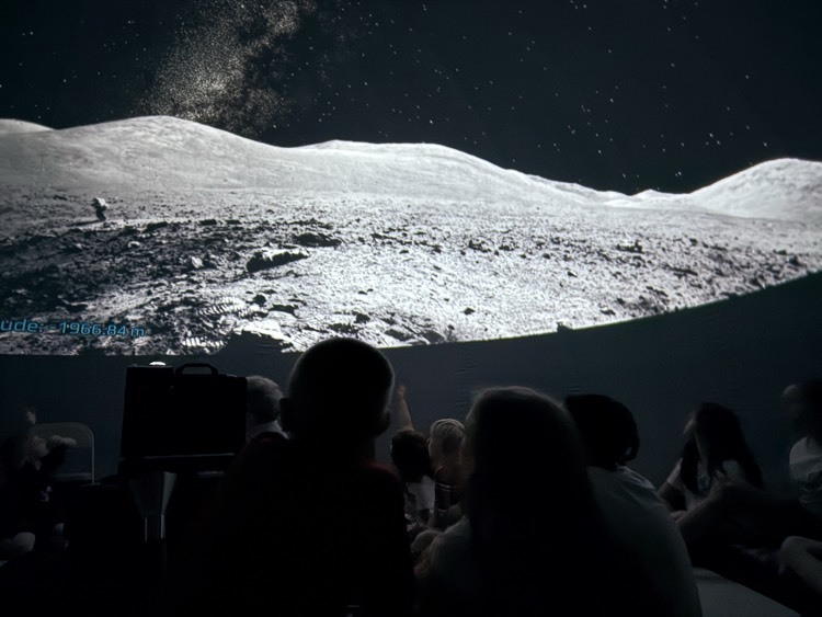 students in planetarium 