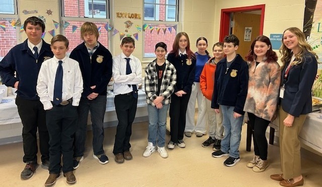 FFA Students who provided a staff breakfast