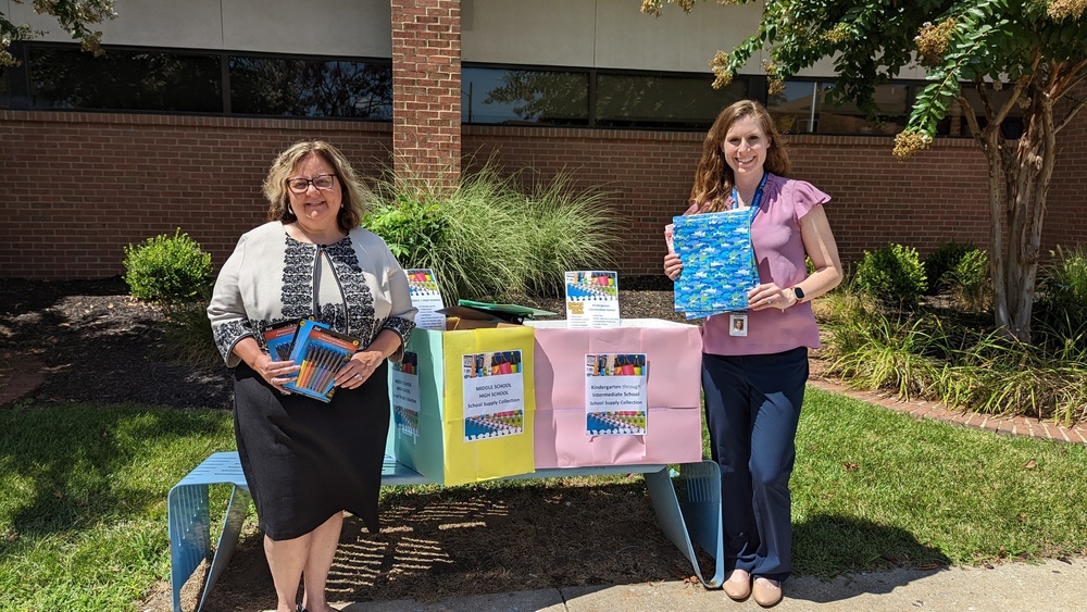Joyce White, JCS Deputy Superintendent for Operations, and Deborah Crites, Development Director WVU H East Foundation