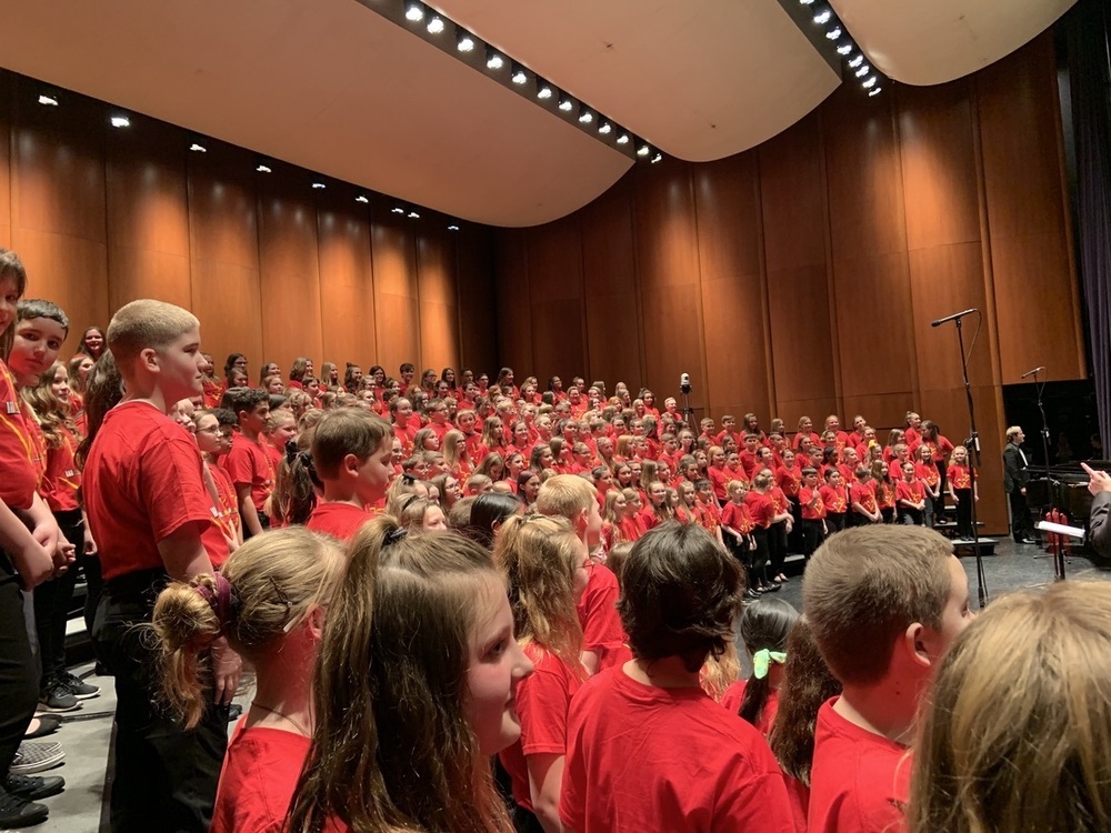 All-State Chorus students at their performance in Charleston