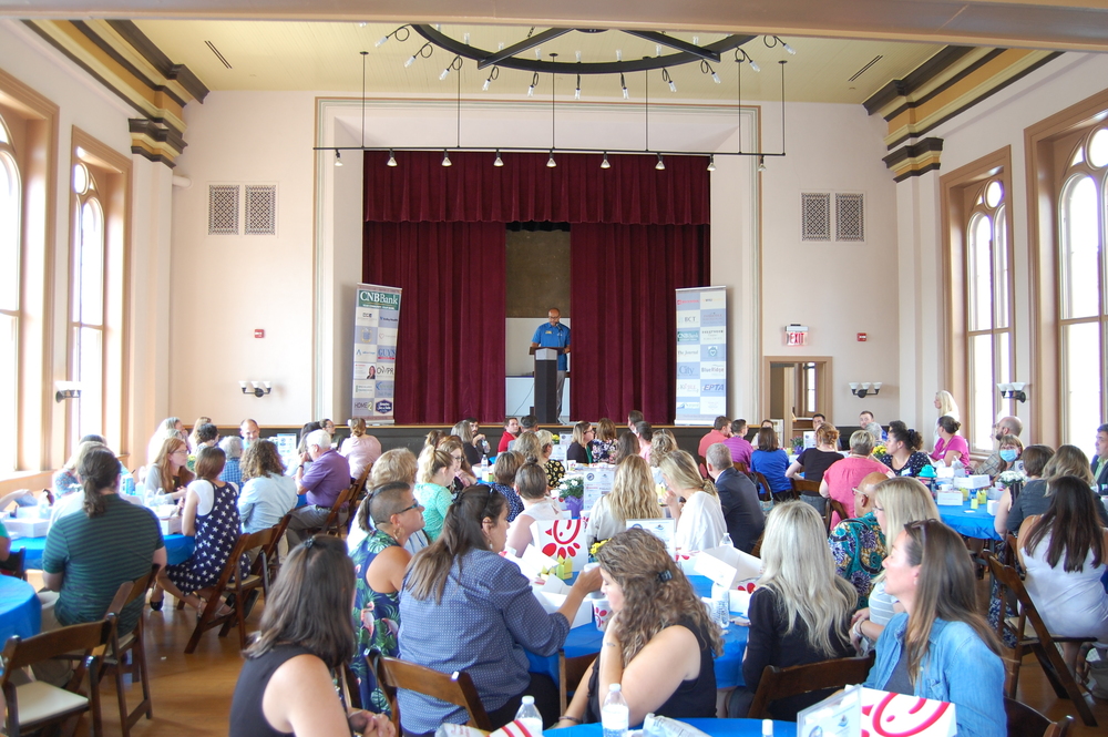 Man speaking to group