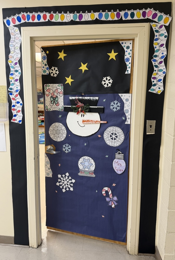 Snowman door