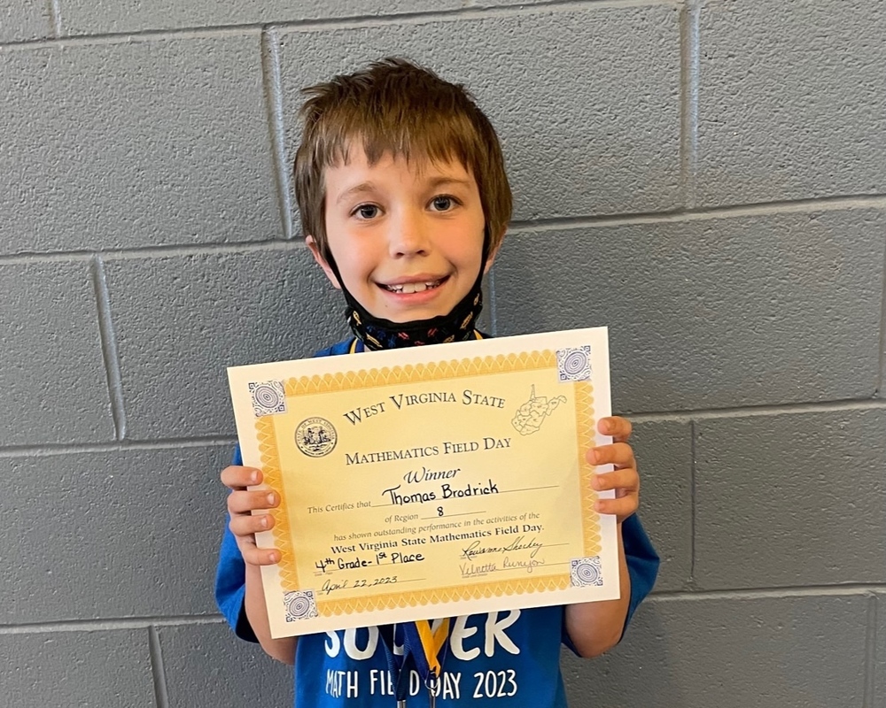 SES Fourth-Grader Thomas Broderick