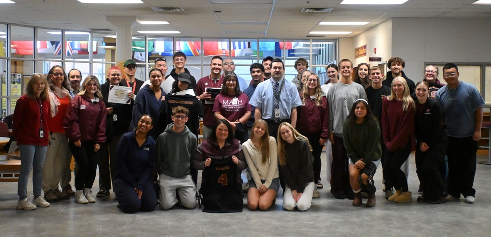 JHS Fall Senior Athletes and JHS Staff Members