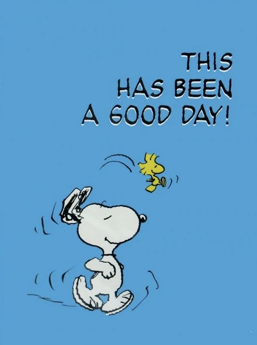 snoopy and Woodstock good day