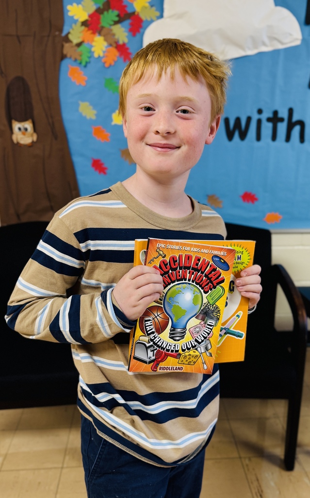 Jameson holding his books