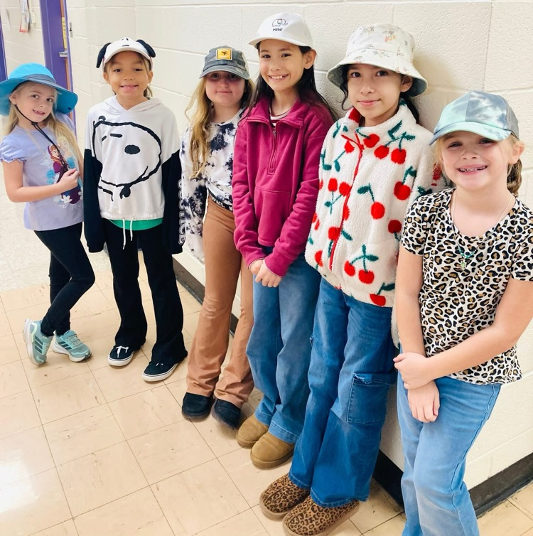 children with hats on