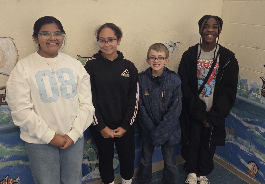Congratulations to the following fifth-grade students who will be representing Wright Denny in All-State Chorus this year: Left to right: Yesenia Rojas, Mara Matthews, Ryker Allred