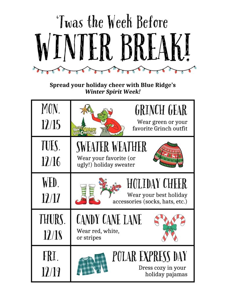 Winter Spirit Week