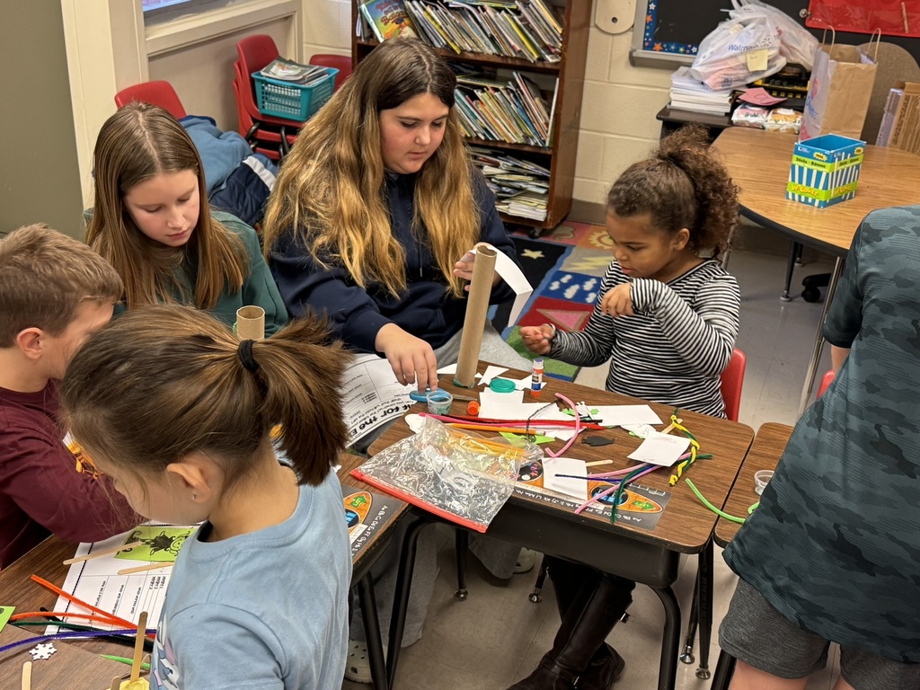 working as a group on STEM project