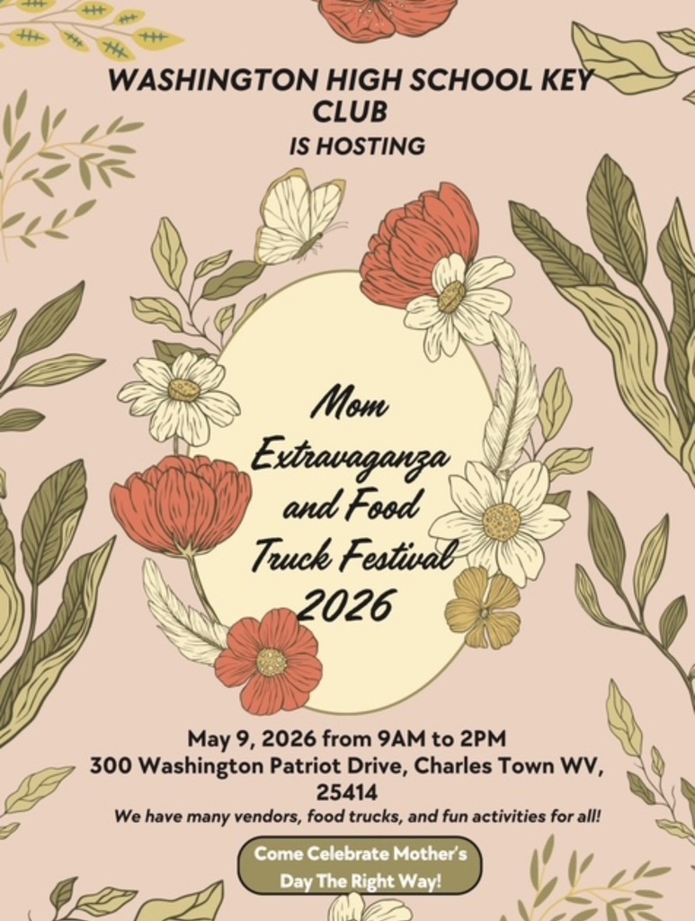 WHS Key Club is hosting Mom Extravaganza and Food Truck Festival on May 9, 2026, 9 AM-2 PM.