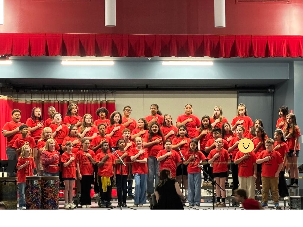 Chorus students performing