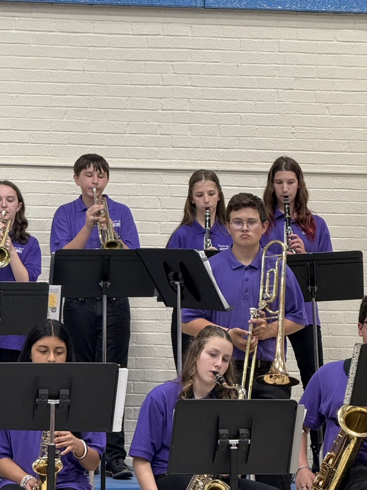 SJES students in CTMS Jazz Band
