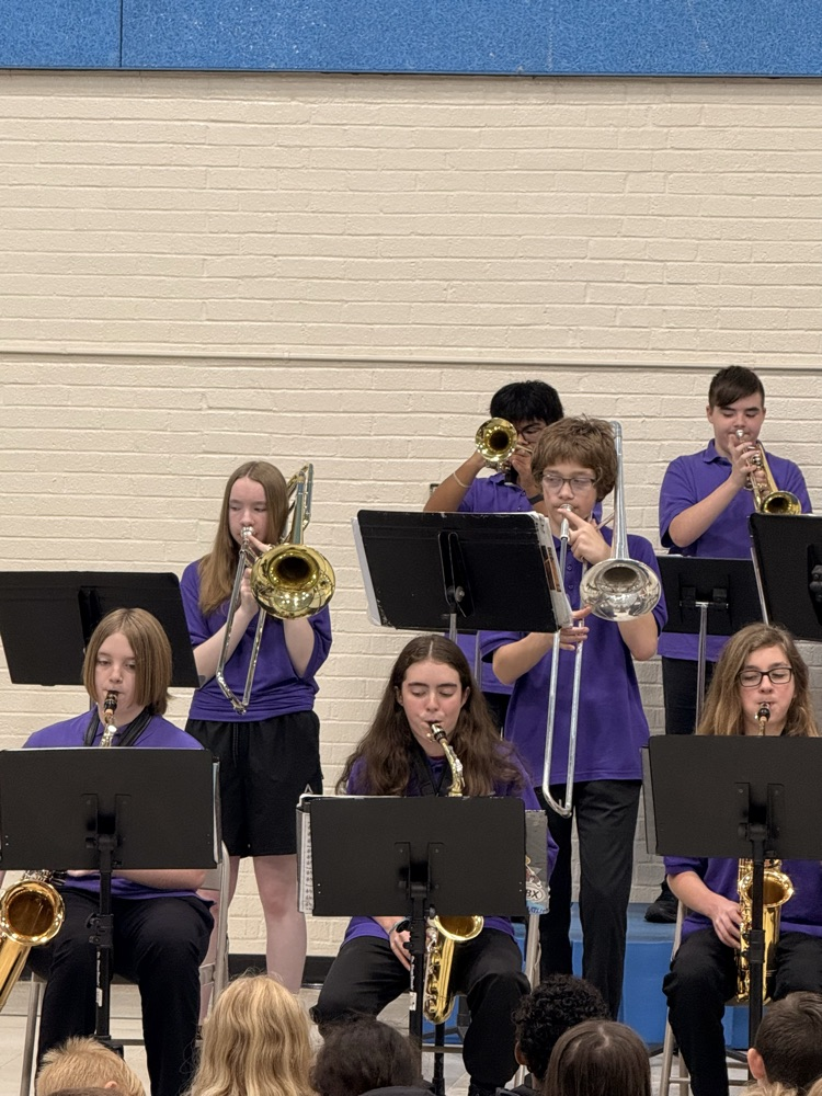 SJES students in CTMS Jazz Band