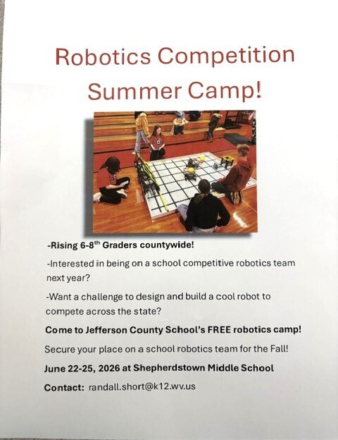 Robotics Summer Camp Flyer