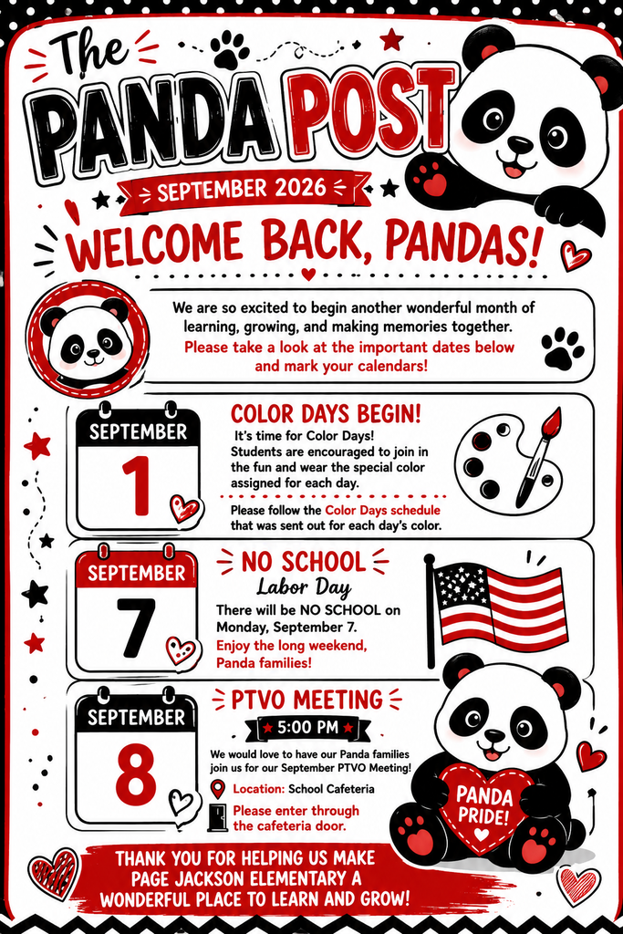 September Edition of the Panda Post