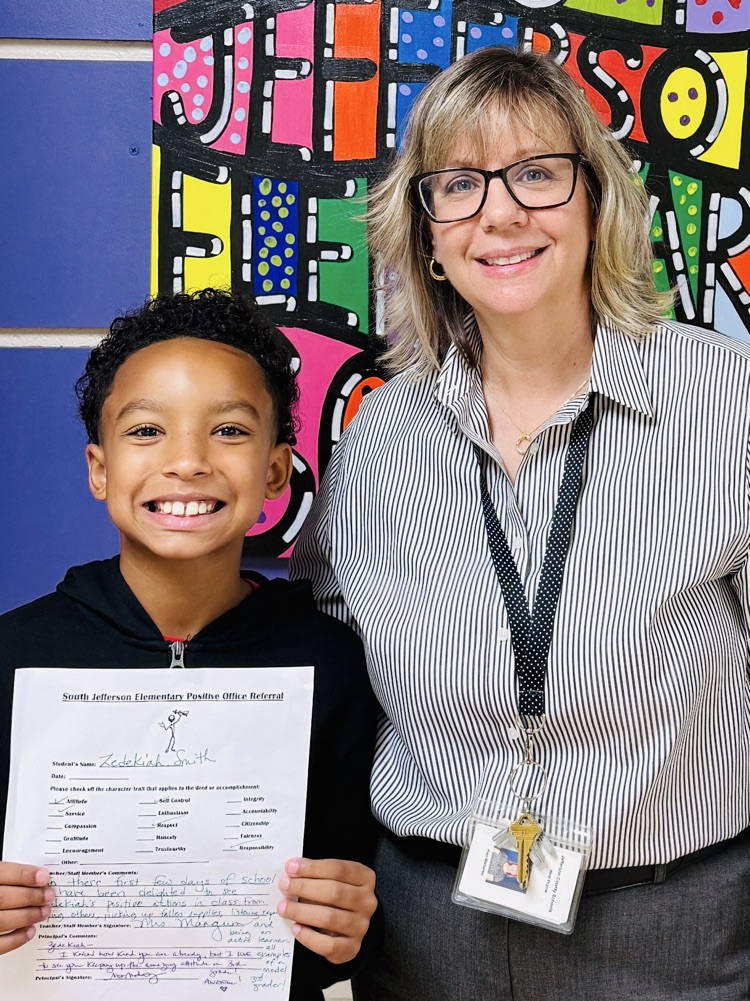 Zedekiah Smith with Ms. Mahoney