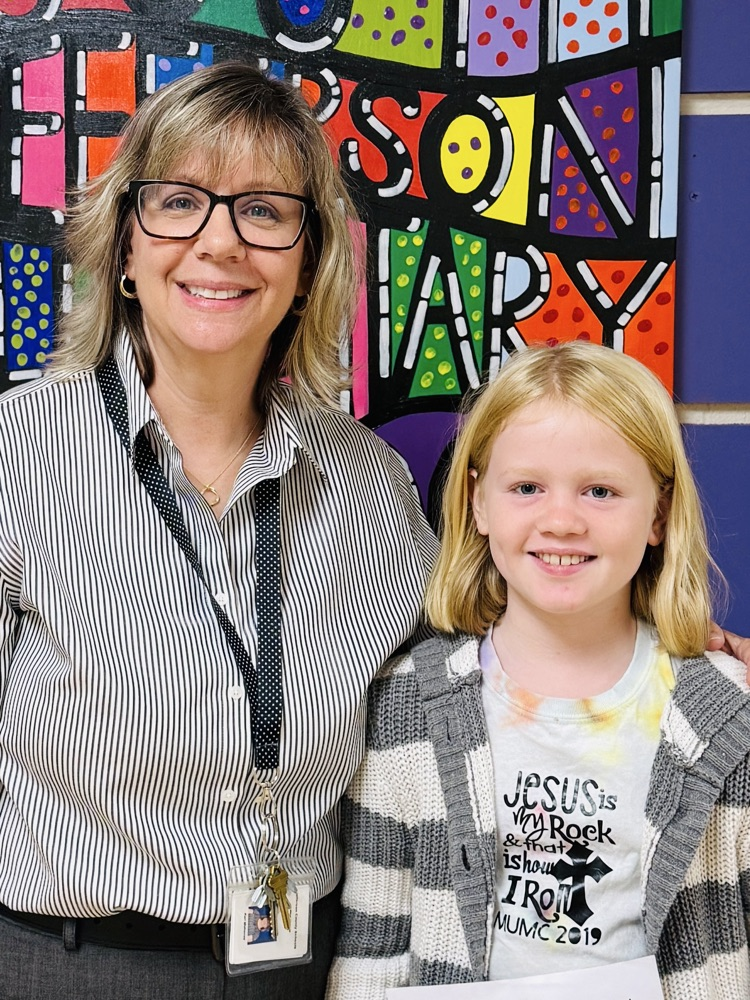 ms. mahoney with Violet Rawlings 