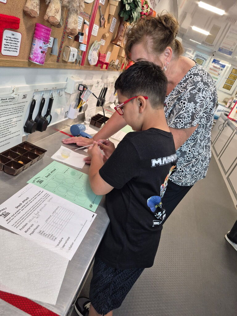 Students working on an activity