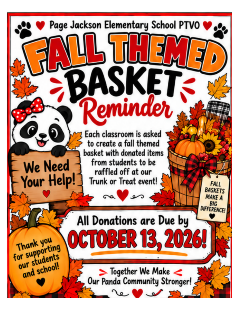 Fall Themed Basket Flyer 