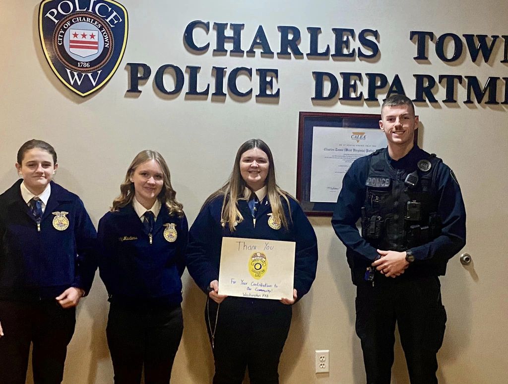 FFA members with Charles Town Police Department