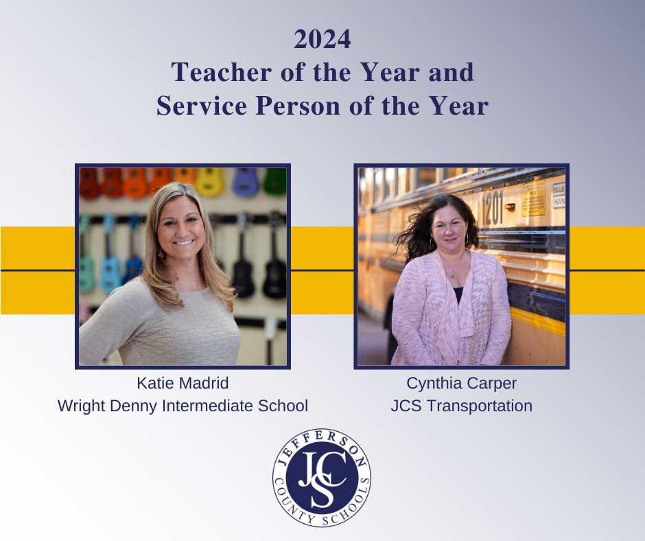 2024 Teacher of the Year and Service Person of the Year