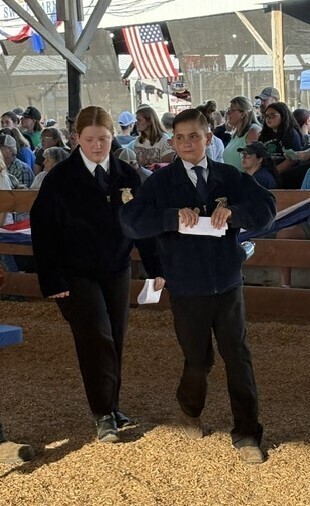 Students walking around the Bake auction arena