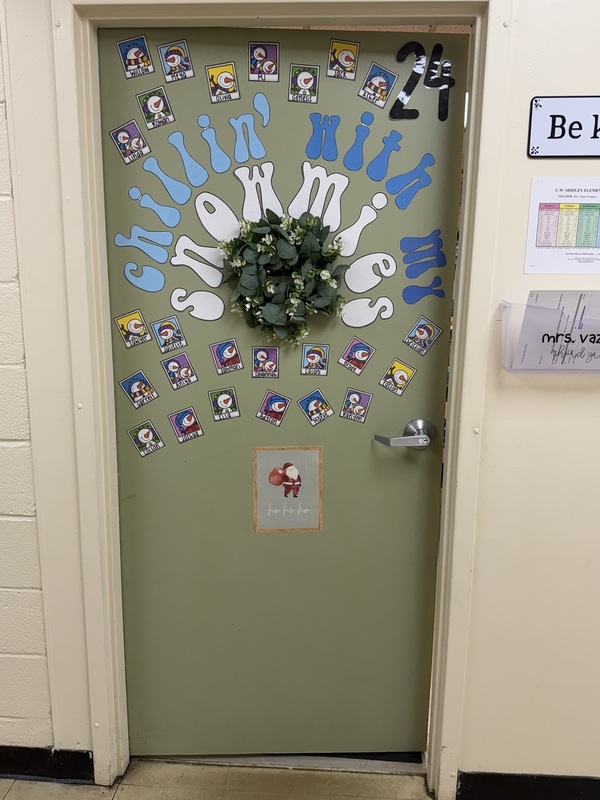Snowman door