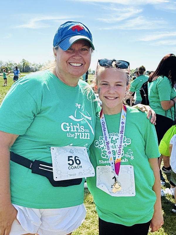 girls on the run coach and student