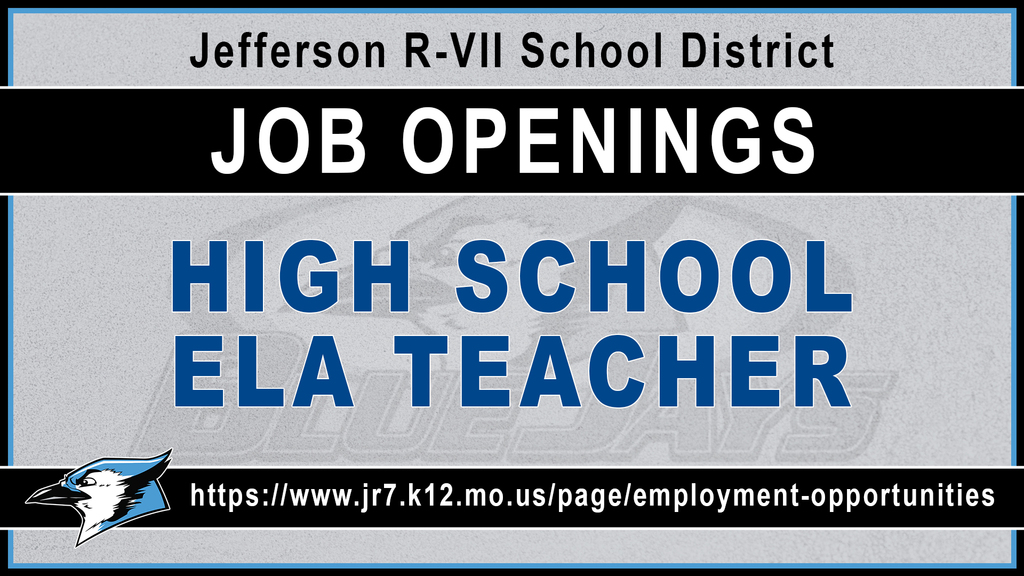 Job Opening- ELA Teacher