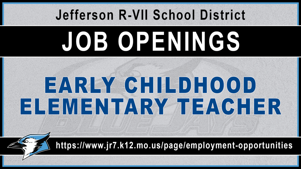 Job Opening- Early Childhood/Elementary Teacher